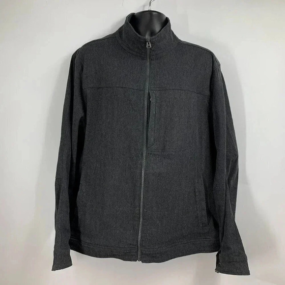 Woolrich Men's Tioga Charcoal Herringbone Water Unlined Jacket Size XL